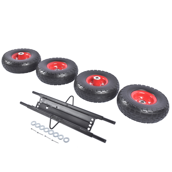 发电机车轮套件 Solid Never Flat Tires All-Terrain Wheel Kit Replacement for Honda EU3000is Generator-5
