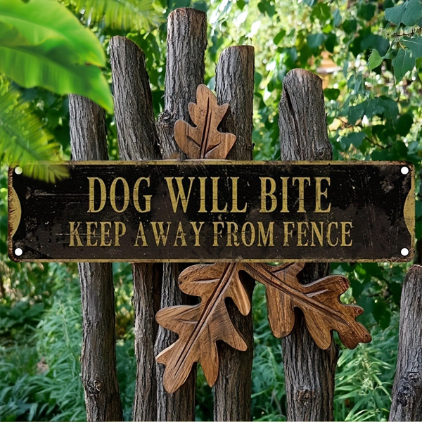 CIFbuy 复古铝制标牌狗主题花园酒吧家居墙面 2D 装饰挂牌（TikTok、temu 下自提）-5