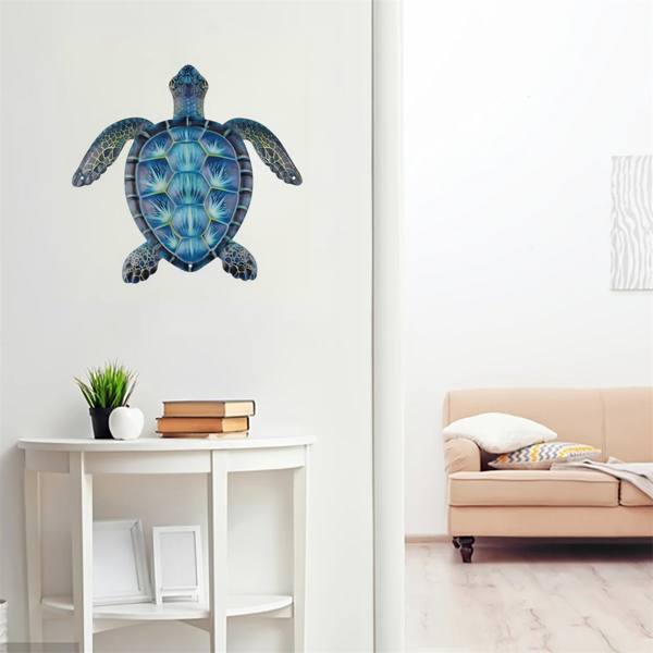 CIFbuy复古海龟金属墙壁艺术 海岸装饰适用于客厅卧室 航海主题室内外挂饰（TikTok、temu下自提）-14