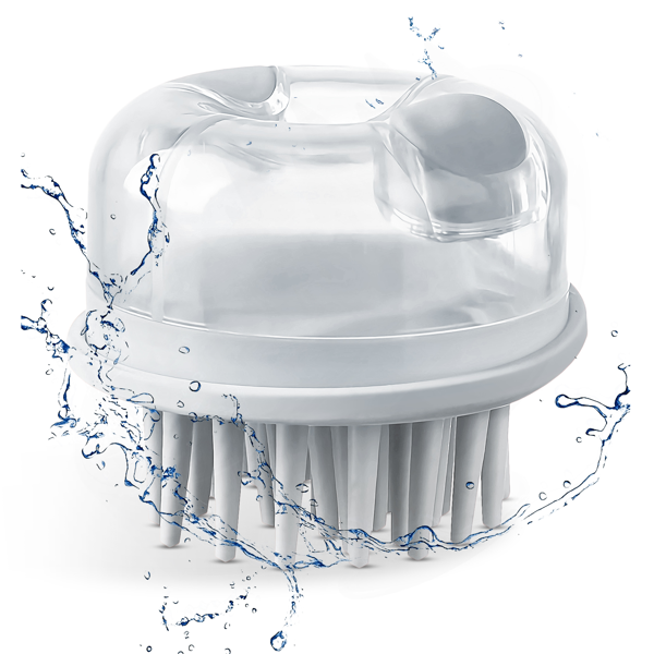 双效刷毛头皮按摩梳：双区刷毛设计，精准护理。深层清洁毛囊，舒缓按摩同时缓解压力。从健康的头皮开始，强健发根。-1