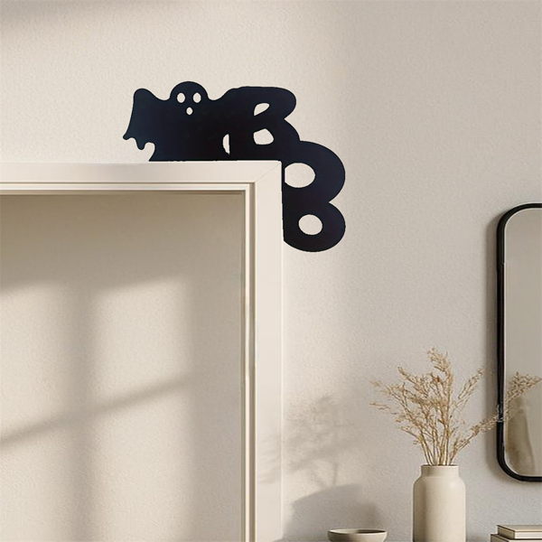 CIFbuy幽灵门挂饰万圣节门饰卧室客厅装饰墙贴趣味挂件(TikTok、temu下自提)-4