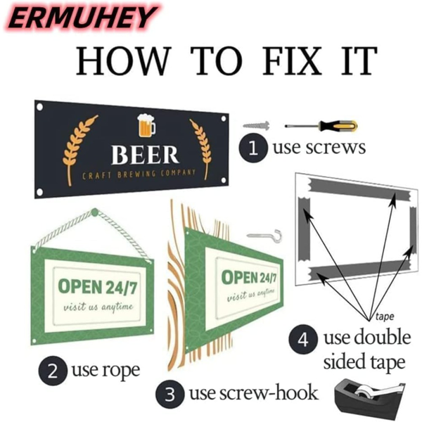 CIFbuy 励志金属铁皮标语牌无借口保持谦逊健身运动装饰家居办公室酒吧墙面装饰（TikTok、temu 下自提）-3