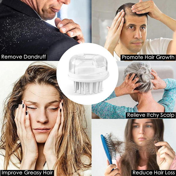 双效刷毛头皮按摩梳：双区刷毛设计，精准护理。深层清洁毛囊，舒缓按摩同时缓解压力。从健康的头皮开始，强健发根。-4