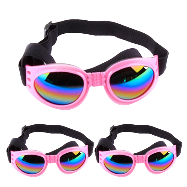 3副宠物狗护目镜 适合小型至中型犬用太阳镜粉框(物流仅支持发USPS，TK/TEMU仅自提)(各平台政策不同，链接已附相关资质，如无所需资质请勿上架)-2