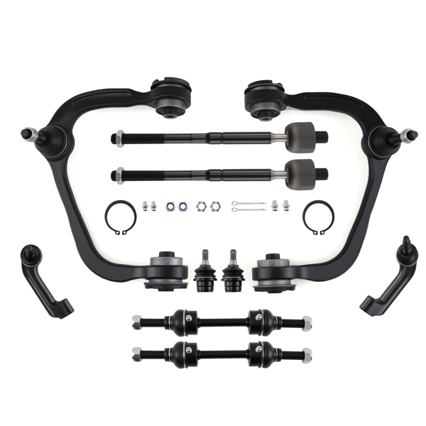 10pc Suspension Front Lower Control Arms Sway Bar Link fit for Ford F-150 2009-2014-1