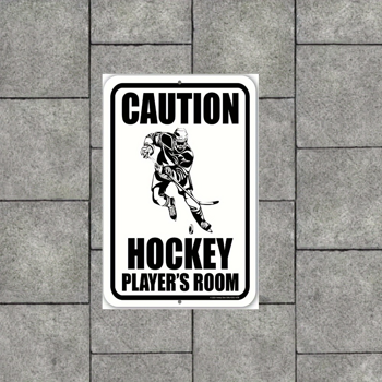 CIFbuy 复古冰球运动员金属墙饰铁质挂牌游戏室墙面装饰（TikTok、temu 下自提）