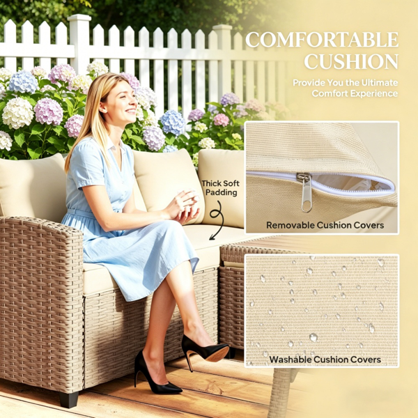 户外花园沙发套装 /藤编沙发-5