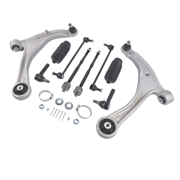 控制臂套装 10PCS Suspension Front Lower Control Arms Sway Bar Link End Tie Rod Replacement for 2011-2017 Honda Odyssey-5