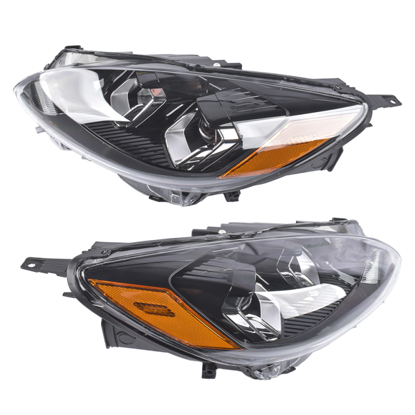 大灯 Pair Left & Right Side Headlight Replacement for Ford Escape 2020 2021 2022 Halogen w/ Bulb LJ6Z13008B LJ6Z13008A-2