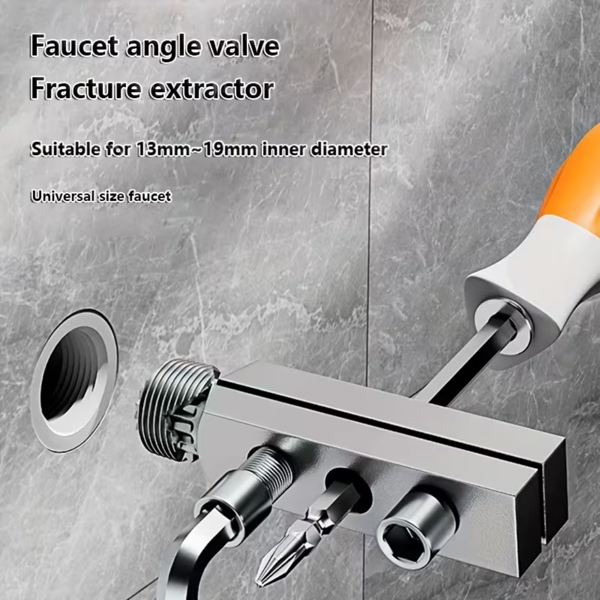 断裂水龙头拆卸工具，脱螺丝器，断管取出器，管道取出套装，易用螺丝取出器套装，断龙头取出器-1