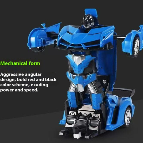 Transforming Car Robot, One-Button Deformation R/ C Toy Car, 1:18 Scale 360°Rotating Drifting, Toys Suitable for Kids Over 3+ Years Old, Educational Toys, Children's Day Gift, Birthday-3