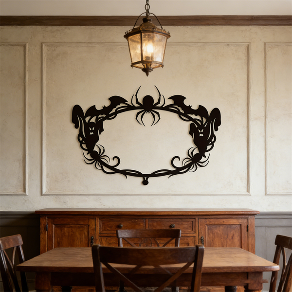 CIFbuy哥特蝙蝠蜘蛛网幽灵挂墙装饰万圣节派对家居室内外节日布置(TikTok、temu下自提)-5