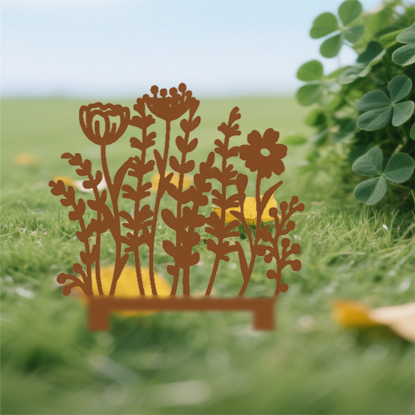 CIFbuy复古花园标牌户外庭院装饰铁制景观标桩（TikTok、temu下自提）-3