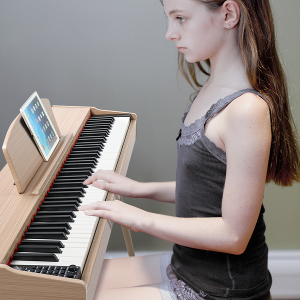 【AM不售卖】GDP-203 88键重锤键盘 嵌入式支架款 自然科技木 电钢琴 德法-8