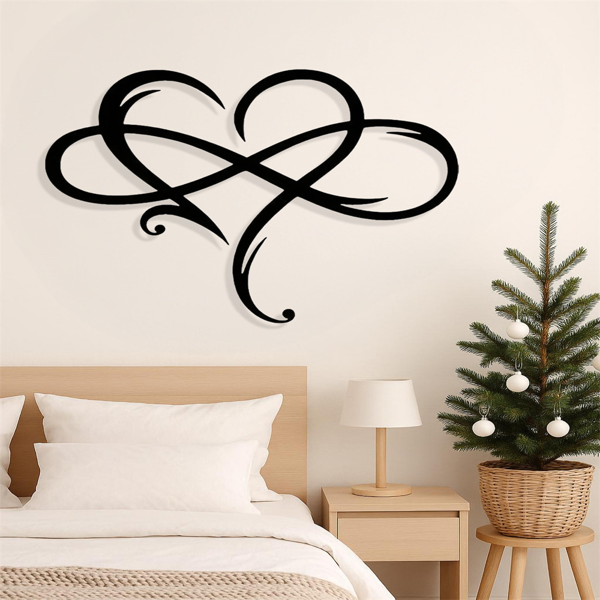 CIFbuy几何镂空铁制爱心墙饰浪漫简约客厅卧室装饰(TikTok、temu下自提)-3