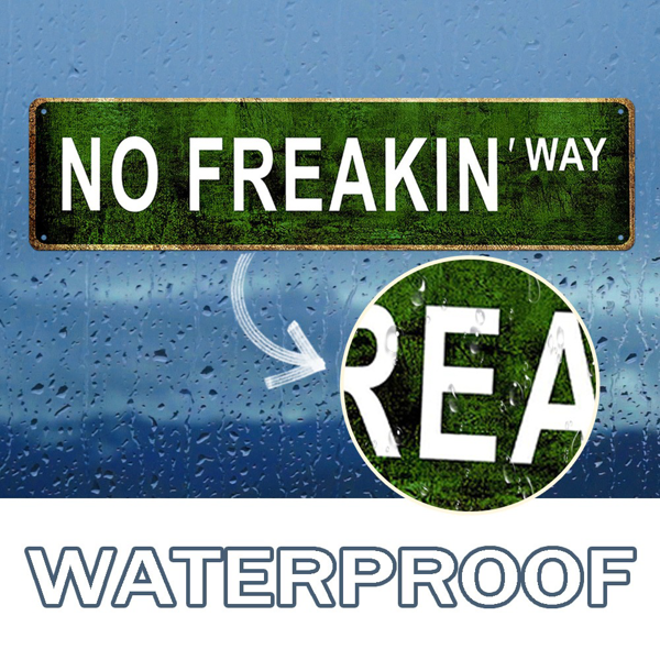 CIFbuy 幽默复古金属锡牌绝对不可能铁制墙面装饰酒吧咖啡馆家居壁挂（TikTok、temu 下自提）-4