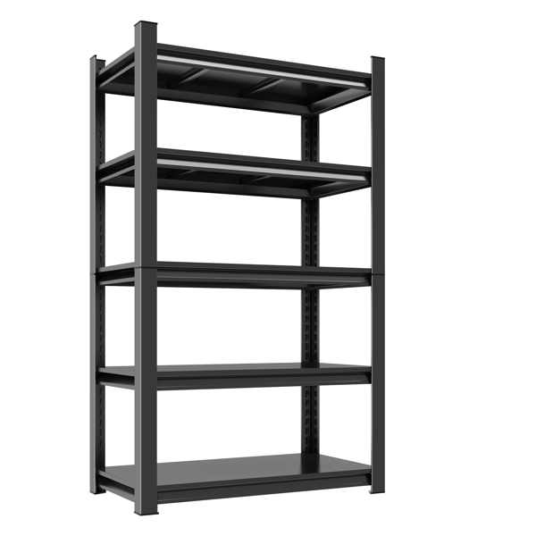 车库用五层可调节储物架，可容纳 2000 磅——重型金属多用途架式搁板，适合仓库、储藏室、衣橱和厨房使用-2