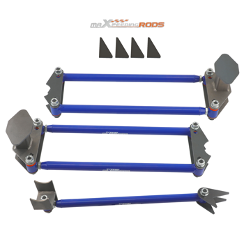 Universal Weld On Parallel 4 Links Suspension Kit Pan Hard Bar fit for Car Air Ride