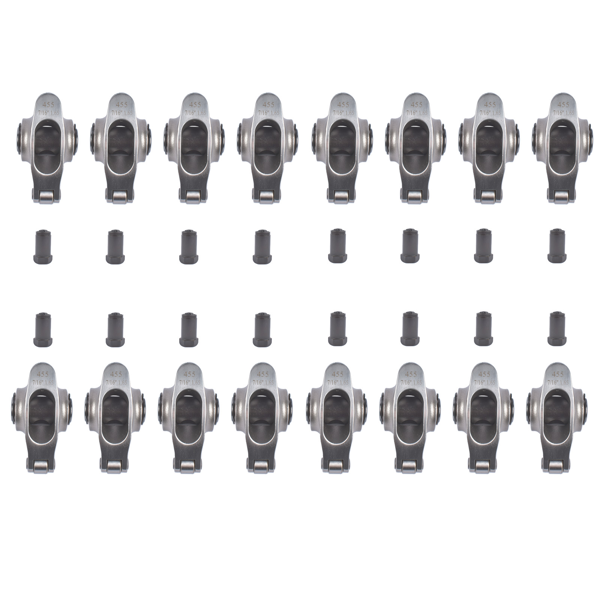 摇臂 16Pcs 17-4PH Stainless Steel Rocker Arms Fit for Pontiac 287-455 V8 4.3L 1.65 Ratio-1