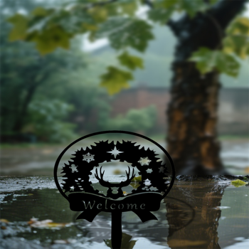 CIFbuy复古庭院圣诞装饰牌 户外节日花园庭院草坪标志牌（TikTok、temu下自提）