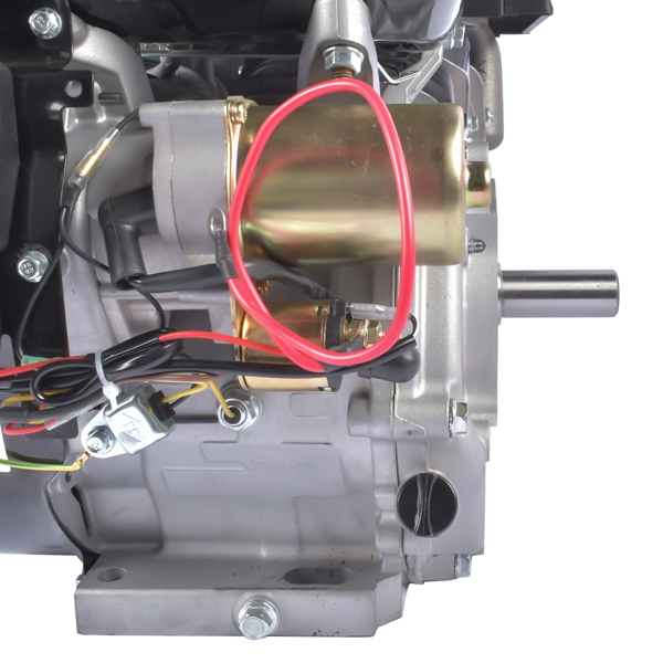 A3 四冲程 389cc 13HP OHV水平轴电启动汽油发动机黑色 4 Stroke 13HP 389cc Gas Engine with Electric Start, Go Kart Engine Horizontal Shaft OHV Gas Motor, Gas Powered Multi-Use Engine Black-14