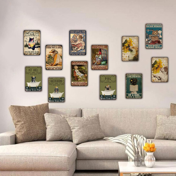 CIFbuy 银色拉布拉多复古金属标牌家居厨房酒吧咖啡馆墙面装饰挂画（TikTok、temu 下自提）-4