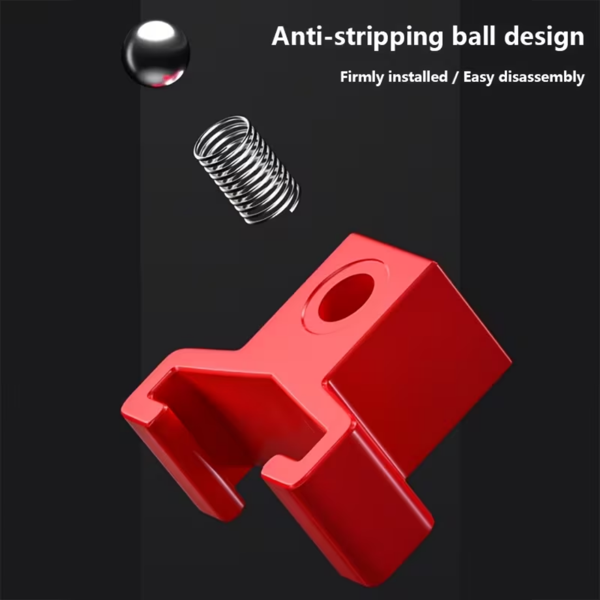 便携式磁性插座管理器 - 带手柄的钢托盘 - 重型铝制插座轨道管理器，工具箱插座架 -1/2英寸插座架-2