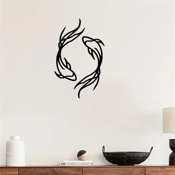 CIFbuy复古航海风金属鱼墙饰 个性化垂钓主题家居装饰（TikTok、temu下自提）-6