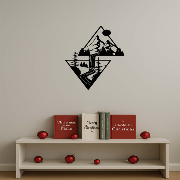 CIFbuy自粘超大壁画单张可剥离壁纸风景自然植物图案抽象墙艺客厅卧室办公室宿舍(TikTok、temu下自提)-7