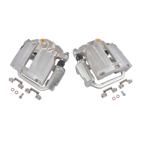 刹车钳 Rear Left and Right Brake Caliper with Bracket Fit for Chevy Astro GMC Safari Yukon Silver 2Pcs-7