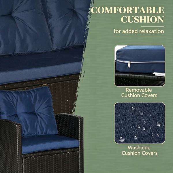 户外花园沙发套装 /藤编沙发-5