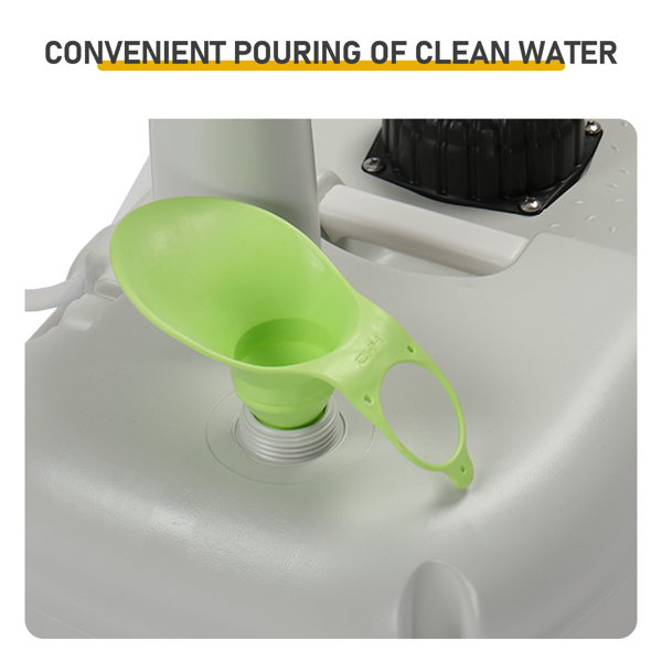 5 Gallon 配套白色盖圈污水箱升级马桶 户外洗手台 HDPE 白色 (同款编码：46793540）-12