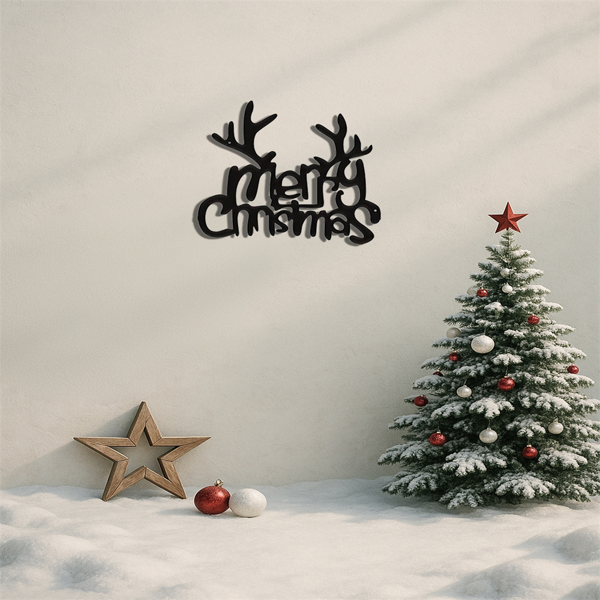 CIFbuy防锈鹿角墙饰复古乡村墙面装饰适用于圣诞节客厅卧室浴室 (TikTok、temu下自提)-4