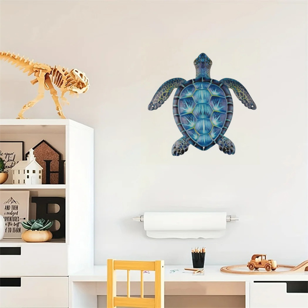 CIFbuy复古海龟金属墙壁艺术 海岸装饰适用于客厅卧室 航海主题室内外挂饰（TikTok、temu下自提）-12