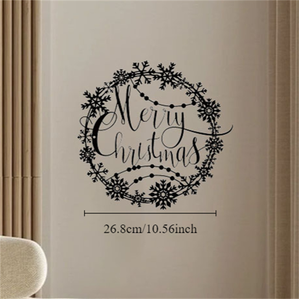 CIFbuy优雅圣诞节金属墙面装饰 节日欢迎牌室内外通用礼品（TikTok、temu下自提）-5