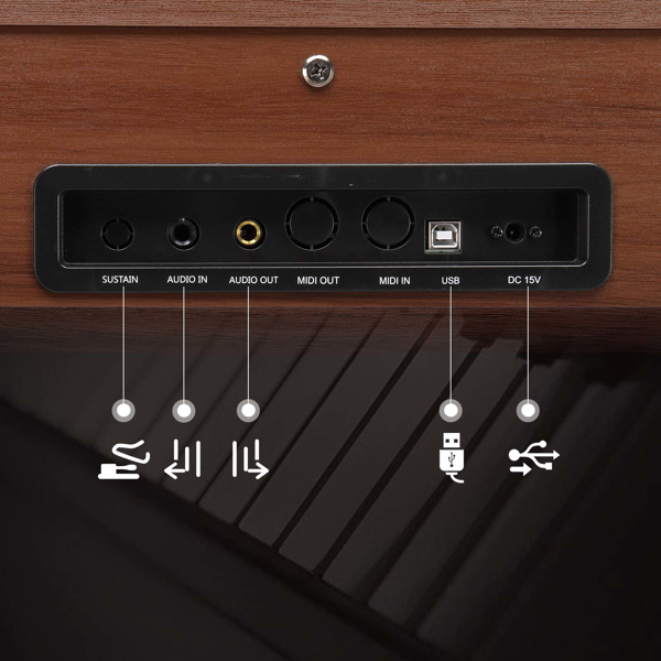 GDP-203 88键重锤键盘 嵌入式支架款 黑胡桃木 电钢琴 美国-2