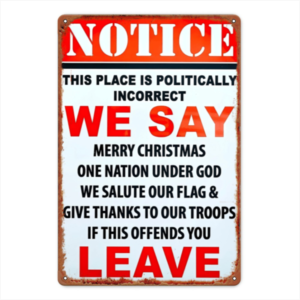 CIFbuy 复古铁艺标牌粗体红字墙面装饰客厅酒吧创意壁挂牌匾（TikTok、temu 下自提）-1