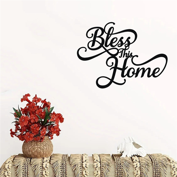 CIFbuy复古防水铁制墙面装饰牌温馨祝福家居励志艺术品（TikTok、temu下自提）-5