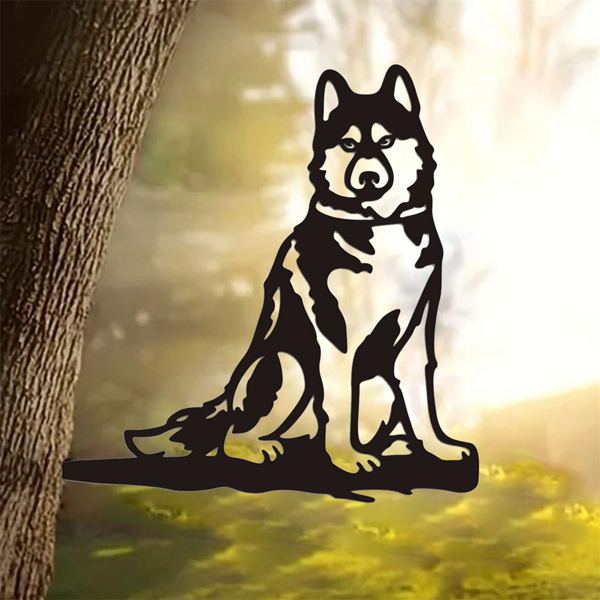 CIFbuy 乡村风格农舍铁制狗猫肖像立体墙饰，适用于室内和室外装饰（可在TikTok、temu平台自提）-6