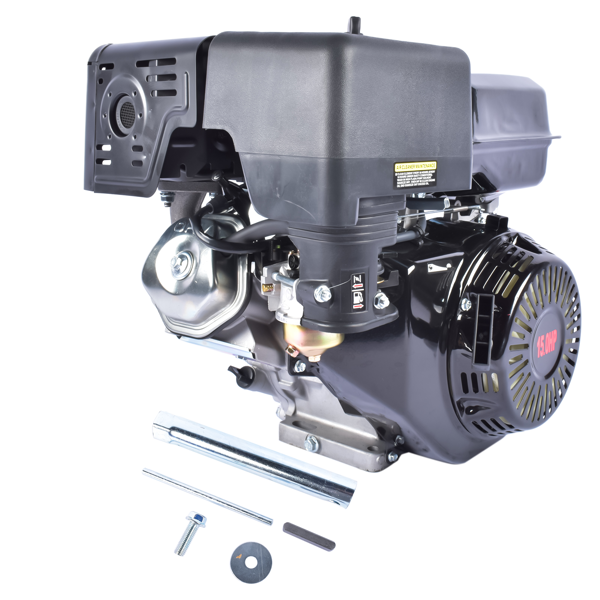 A3 四冲程 420cc 15HP OHV水平轴汽油发动机黑色 4 Stroke 15HP 420cc Gas Engine Black, Horizontal Shaft OHV Gas Motor, Recoil Start Go Kart Motor Engine for Log Splitters Compressors Lawn Mowers-8