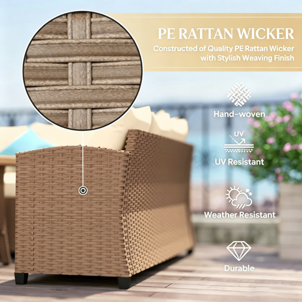 户外花园沙发套装 /藤编沙发-3