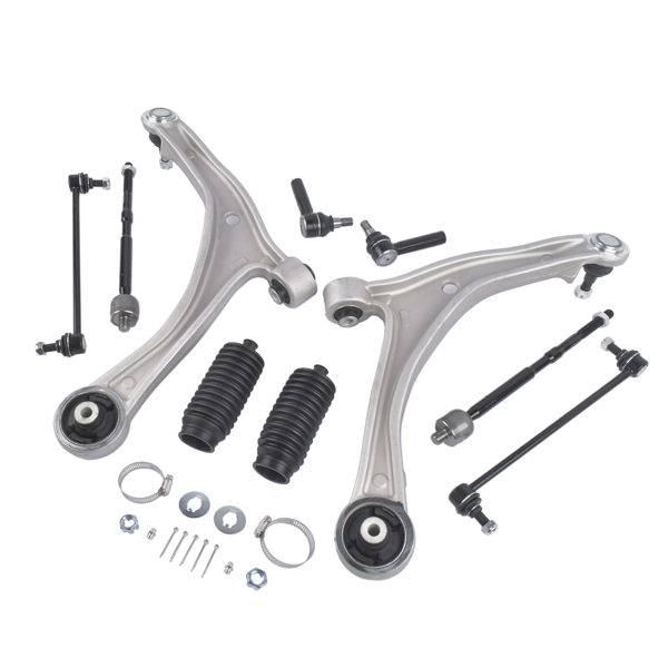 控制臂套装 10PCS Suspension Front Lower Control Arms Sway Bar Link End Tie Rod Replacement for 2011-2017 Honda Odyssey-3