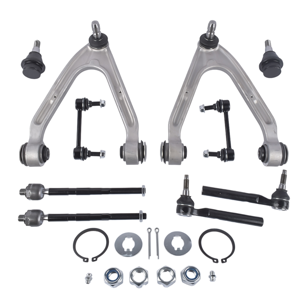 控制臂 10Pcs Front Upper Control Arm w/Ball Joint Sway Bars Kit Fit for Hummer H3 2007-2010-1