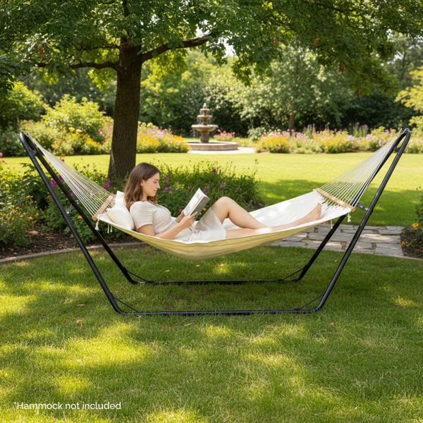 315*104*128CM 大双杆型 吊床架 磨砂黑 440lb 铁质-9