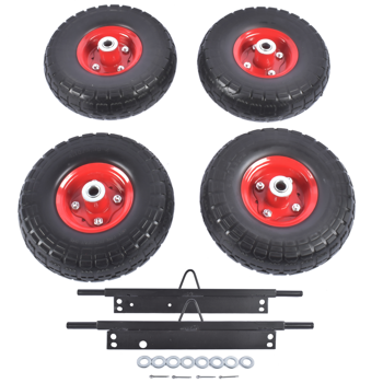 发电机车轮套件 Solid Never Flat Tires All-Terrain Wheel Kit Replacement for Honda EU3000is Generator
