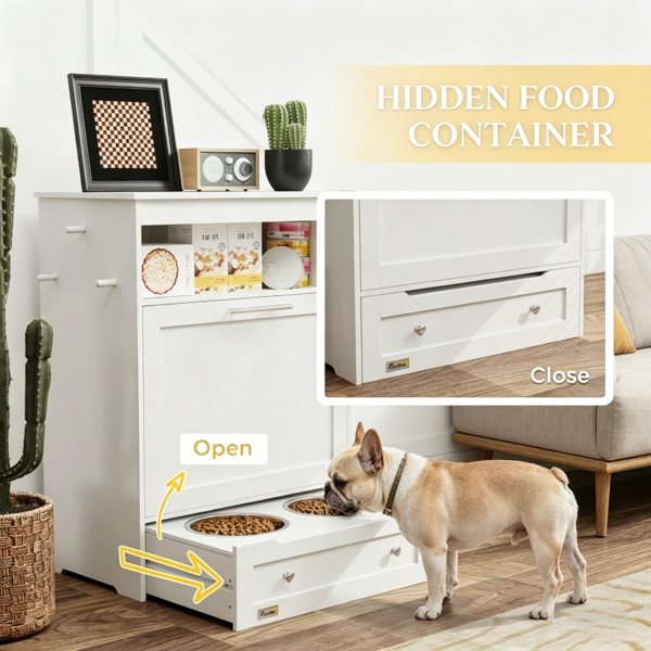 宠物喂食站储物柜-3