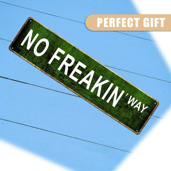 CIFbuy 幽默复古金属锡牌绝对不可能铁制墙面装饰酒吧咖啡馆家居壁挂（TikTok、temu 下自提）-5