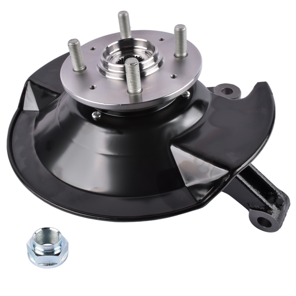 转向节总成 Front Right Passenger Side Steering Knuckle & Wheel Bearing Hub Assembly Replacement for Honda Civic 1.7L 2001-2002 698-478 51210S5AJ10-8