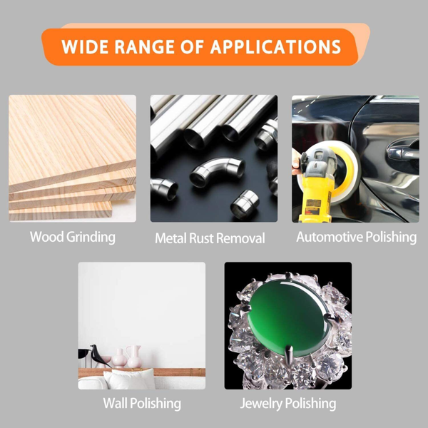 125pcs 125mm 8孔砂纸套装 40 60 80 120 240-11