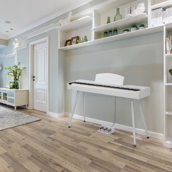 【AM不售卖】GDP-203 88键重锤键盘 嵌入式支架款 白色 电钢琴 德法-13